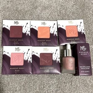 Makeup Geek bundle Of 7 item Blushes and primer